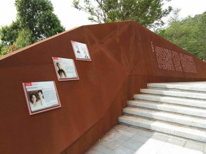 襄城耐候钢挡土墙